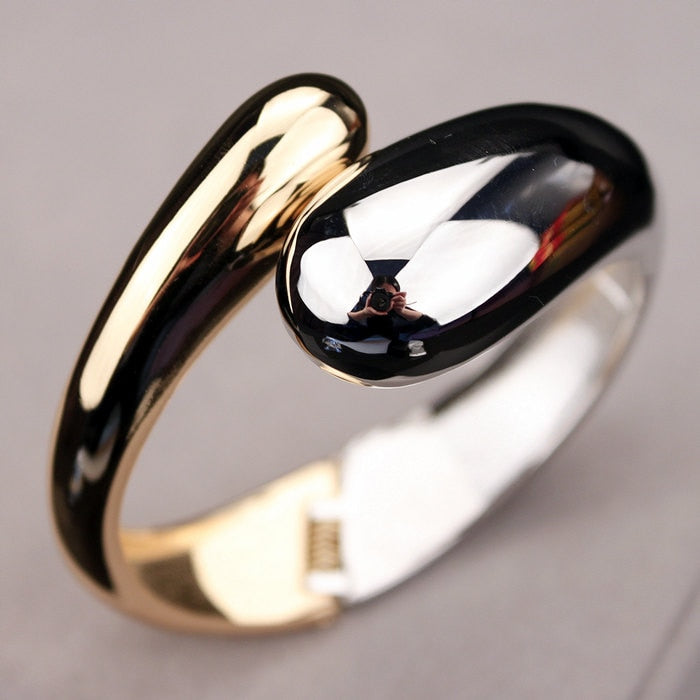 Top Quality Fashion Bangles Gold Color / Alloy Simple Wide Opened Bangles / Snake Bracelet / Bangles for Women