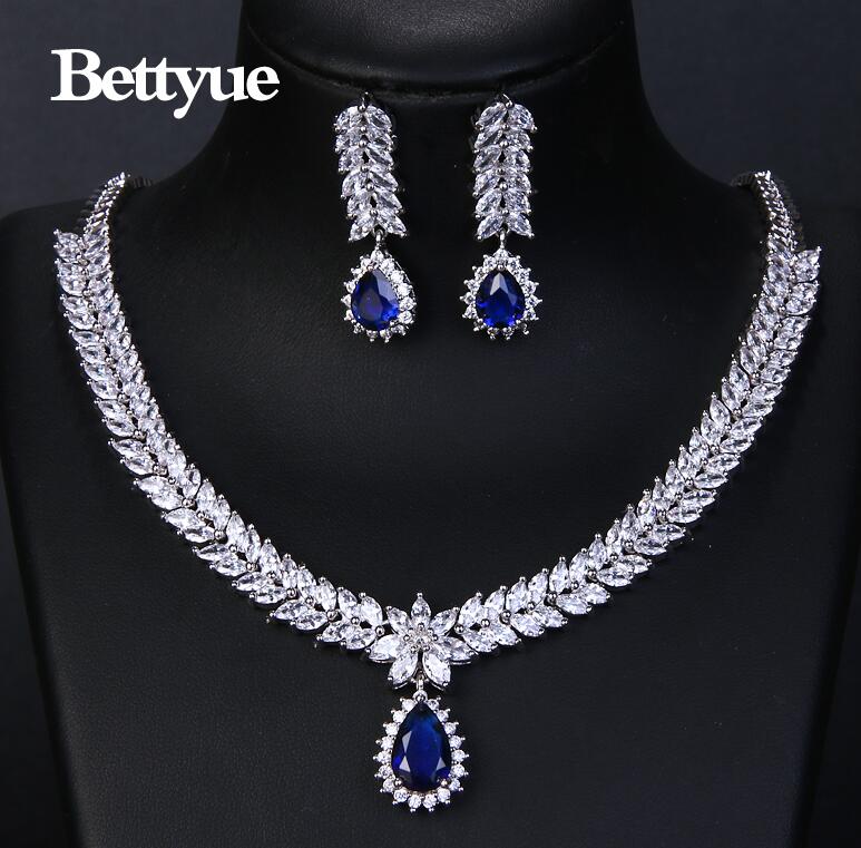 Multicolor Elegant Jewlery Sets, with High Quality Zircon Stones.