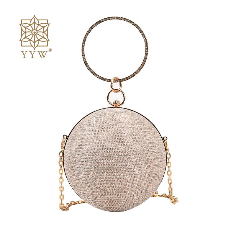 Luxury Glitter Clutche, For Women with Chain.