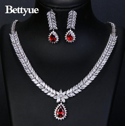 Multicolor Elegant Jewlery Sets, with High Quality Zircon Stones.