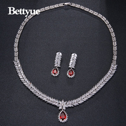 Multicolor Elegant Jewlery Sets, with High Quality Zircon Stones.