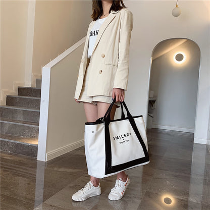 New Fashion Canvas Women Handbags Large Capacity Ladies Shoulder Crossbody Bag Famous Designer Casual Female Tote Messenger Bags