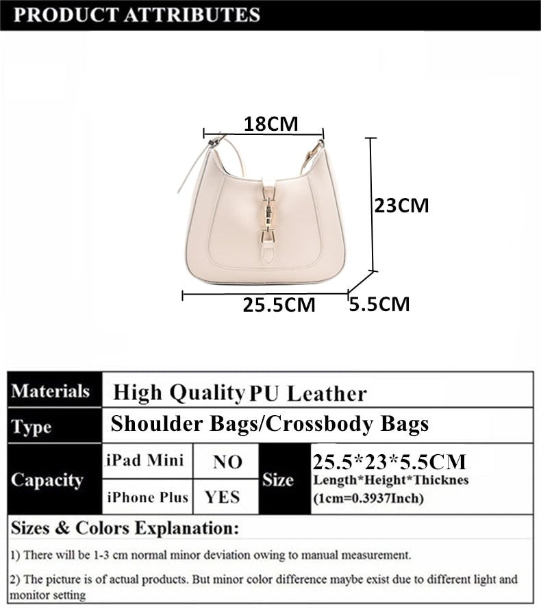 Toptrends Retro Underarm Shoulder Side Bags For Women 2023 Trend Luxury Designer PU Leather Crescent Ladies Handbags And Purses