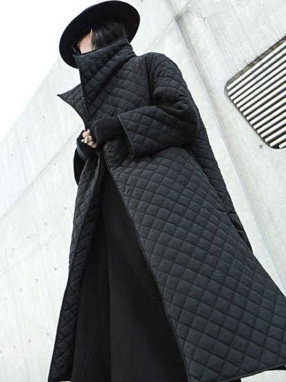 Long Sleeve Loose Cotton-padded Coat / Fit Women.